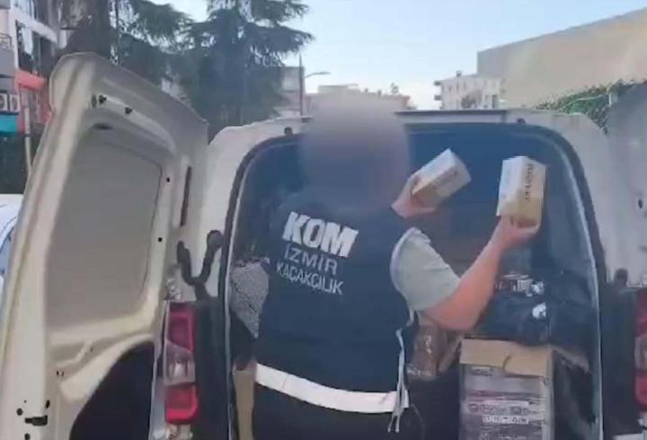 İzmir'de kaçak tütün ve ürünlerin önlenmesi için 36 ayrı operasyon