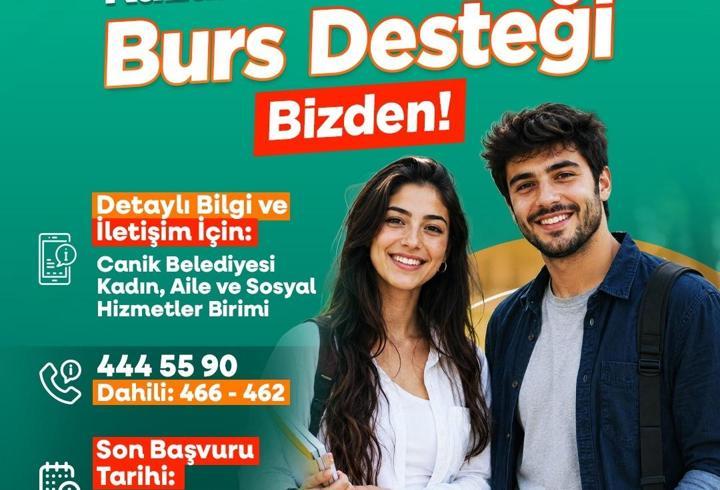 Canik'te üniversite öğrencilerine burs desteği