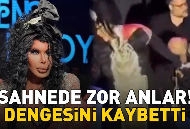 Sahnede dans ederken dengesini kaybetti! Bülent Ersoy'un zor anları!