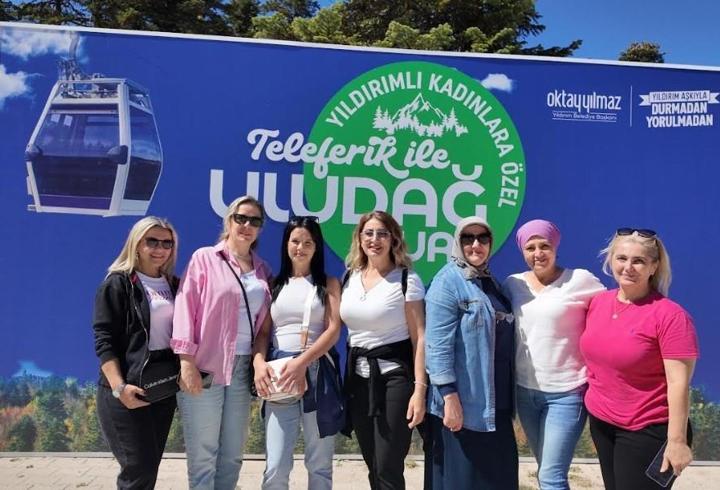 Yıldırım Belediyesi’nden kadınlara ‘Teleferikle Uludağ Turu’