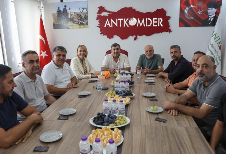 Hatice Öz, Antalya Toptancı Hali'nde projelerini anlattı