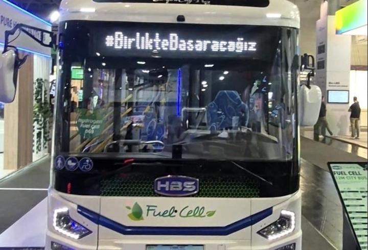 HBS'den hidrojenli otobüs geldi