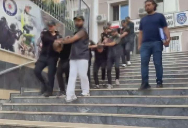 Kağıthane'de servis araçlarını ateşe veren 9 şüpheli tutuklandı