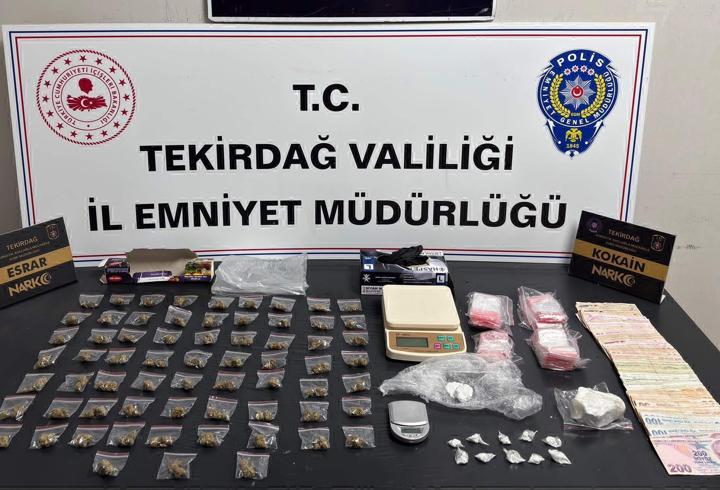 Tekirdağ'da uyuşturucu operasyonlarında 25 tutuklama