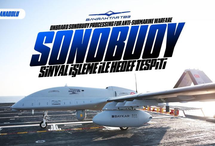 TCG Anadolu'dan havalandı! Bayraktar TB3'ten 2 Sonoboy atışı