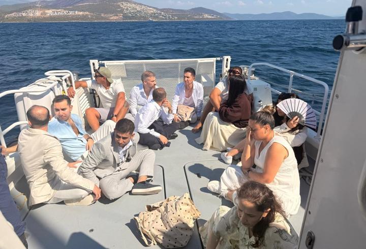 Haber Muğla'dan! Yelkenlide yakalandılar: Şık giyinip gelmişler