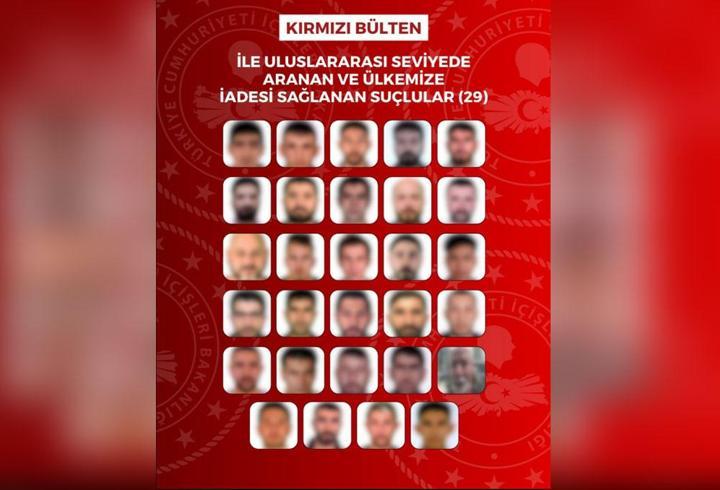 SON DAKİKA! 29'u kırmızı bültenle aranan 76 suçlu Türkiye'ye getirildi