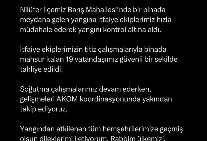 Bursa’da apartman dairesinde çıkan yangın söndürüldü: 19 kişi hastaneye kaldırıldı (2)