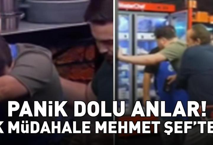PANİK DOLU ANLAR! MasterChef'te Mehmet Yalçınkaya'dan Emre'ye Heimlich manevrası