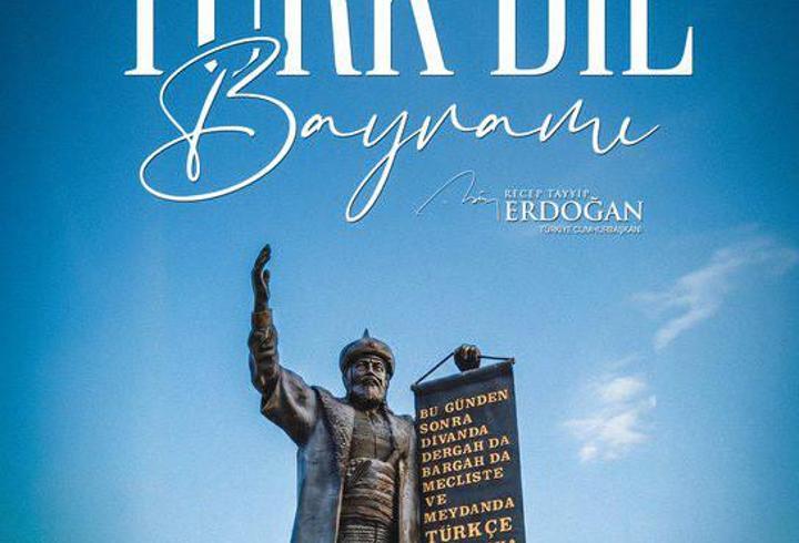 Cumhurbaşkanı Erdoğan: 26 Eylül Türk Dil Bayramımız kutlu olsun