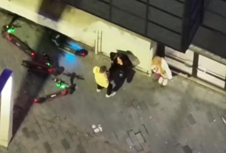 Beyoğlu'nda asayiş denetimi; fuhuş pazarlığı dronla tespit edildi
