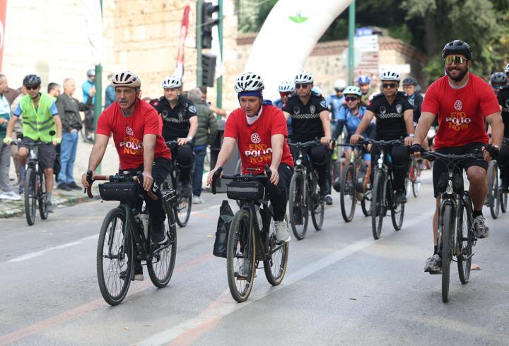 Başkan Erkan Aydın farkındalık için pedal çevirdi