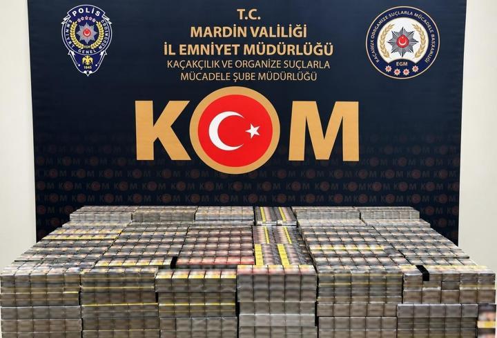 Mardin’de 5 bin paket kaçak sigara ele geçirildi; gözaltı