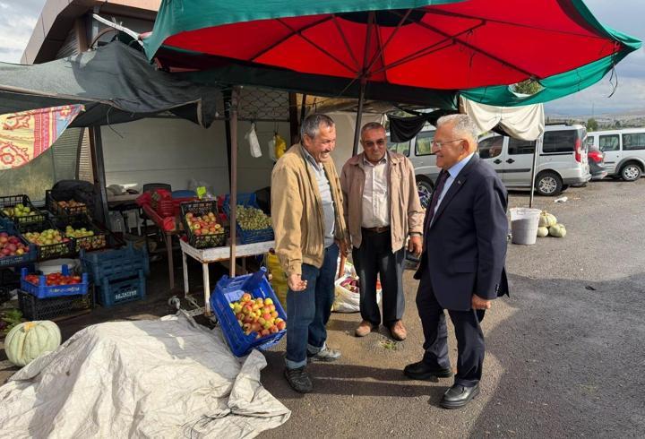 Başkan Büyükkılıç’tan yöresel ürünler satış merkezine ziyaret