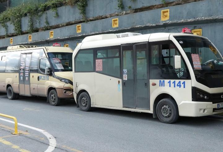 Minibüs şoförlerinden 'Hattımızı iptal edin' eylemi