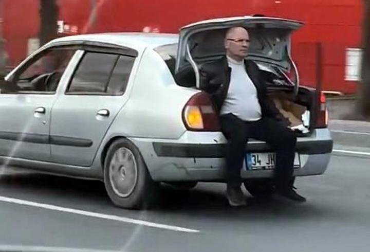Avcılar’da yaralanan kediyi kurtarmak için bagajda yolculuk yaptı