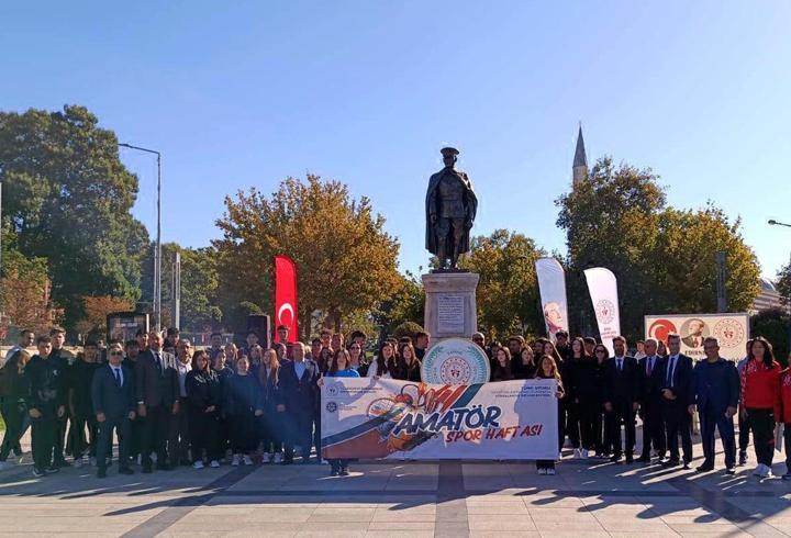 Edirne'de Amatör Spor Haftası törenle başladı