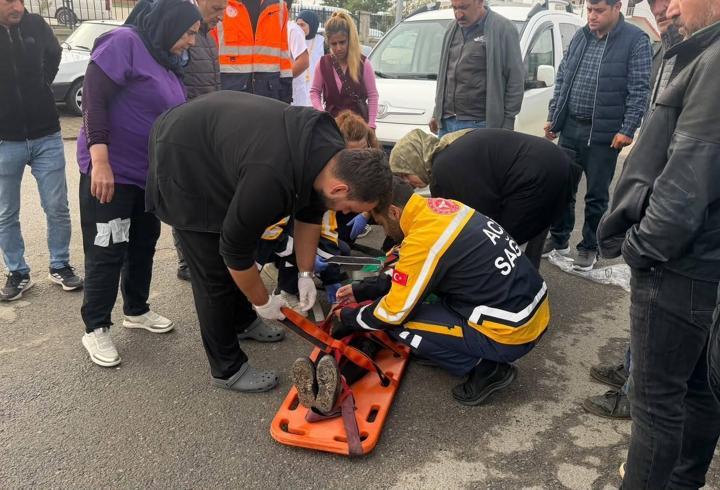 Malatya'da otomobilin çarptığı kadın yaralandı