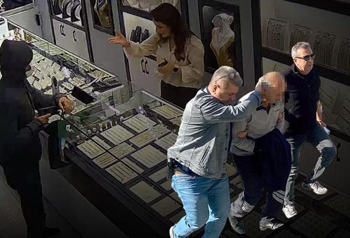 Oyuncak tabancayla kuyumcuyu soymak isteyen şüpheli yakalandı