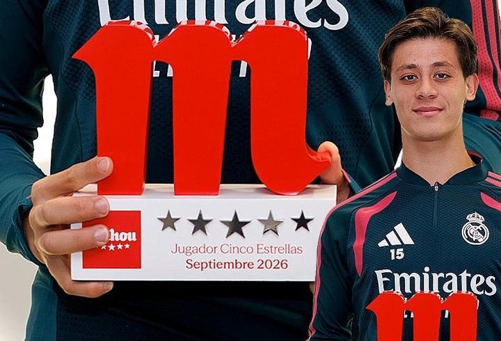 Arda Güler, Real Madrid'de ayın oyuncusu seçildi