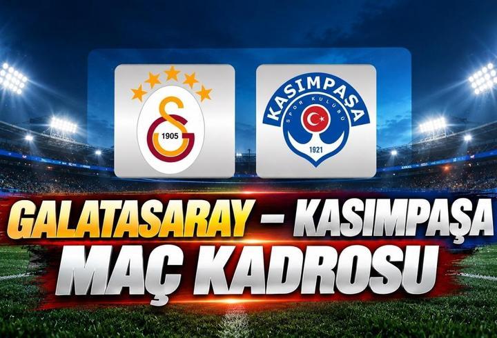 Galatasaray Kasımpaşa maçı öncesi muhtemel 11 ve kadro bilgileri