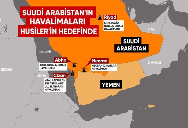 Husiler neden Suudi Arabistan’ın havalimanlarını hedef alıyor?