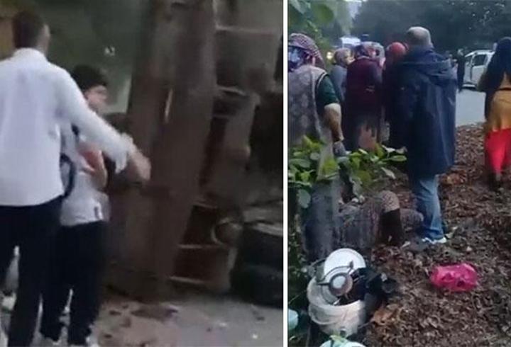 Düzce'de traktör römorku devrildi: 11 yaralı