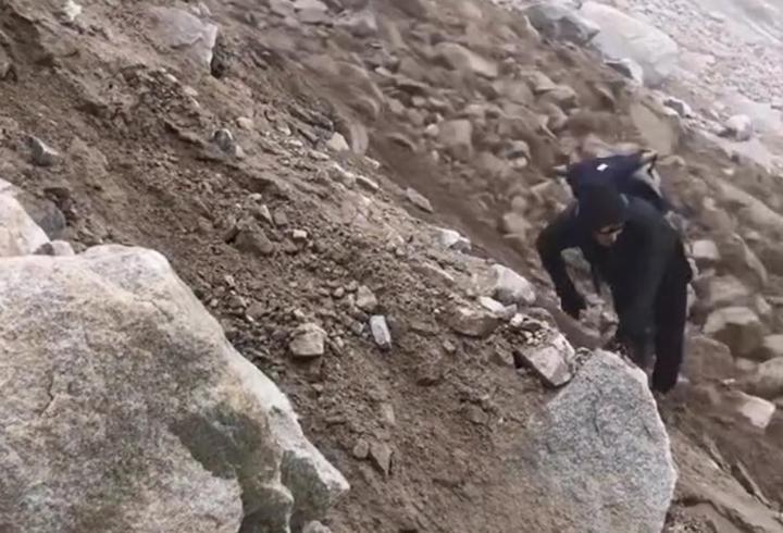 Ağrı Dağı’nda heyelan; dağcılar kayalardan son anda kurtuldu