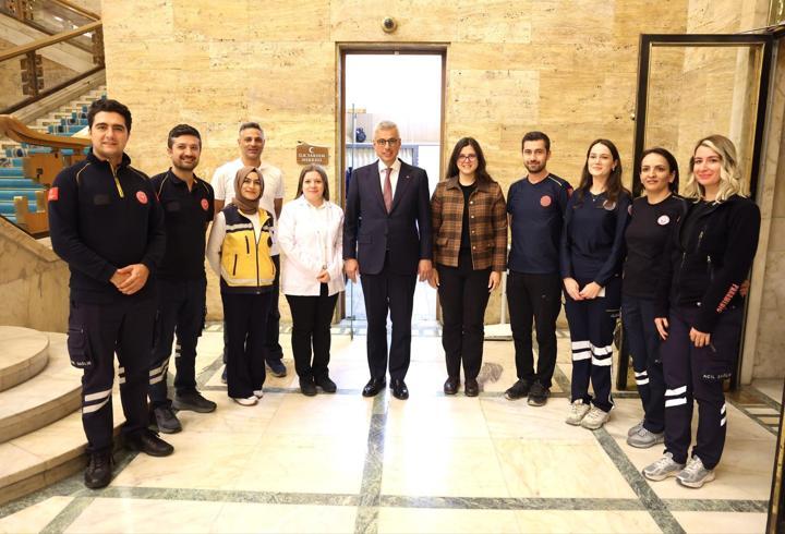 Bakan Memişoğlu'ndan, TBMM İlk Yardım Merkezi’ne ziyaret