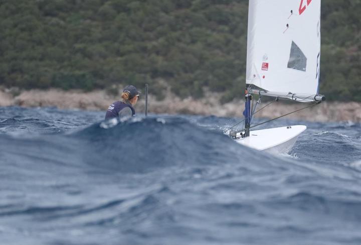 Bodrum'da fırtınaya rağmen yarış