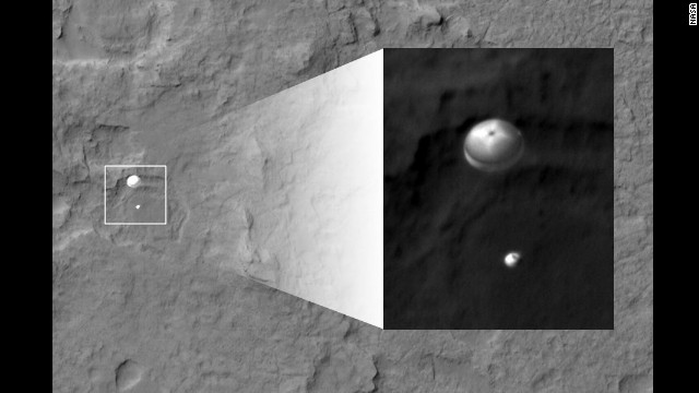 İşte Curiosity Marsa böyle indi