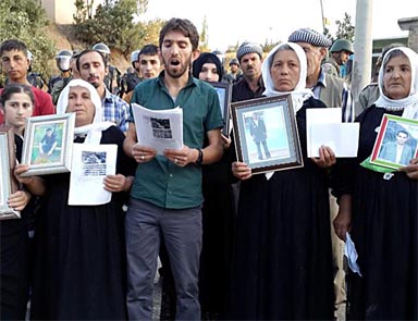 Uludereli ailelerden protesto