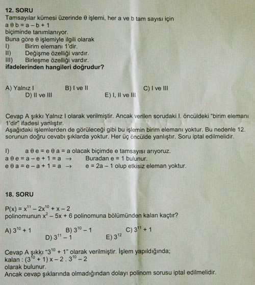 LYS-1de hatalı soru iddiası