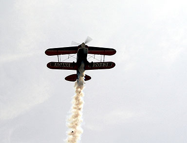 Gösteri uçağı düştü, pilot yaşamını yitirdi
