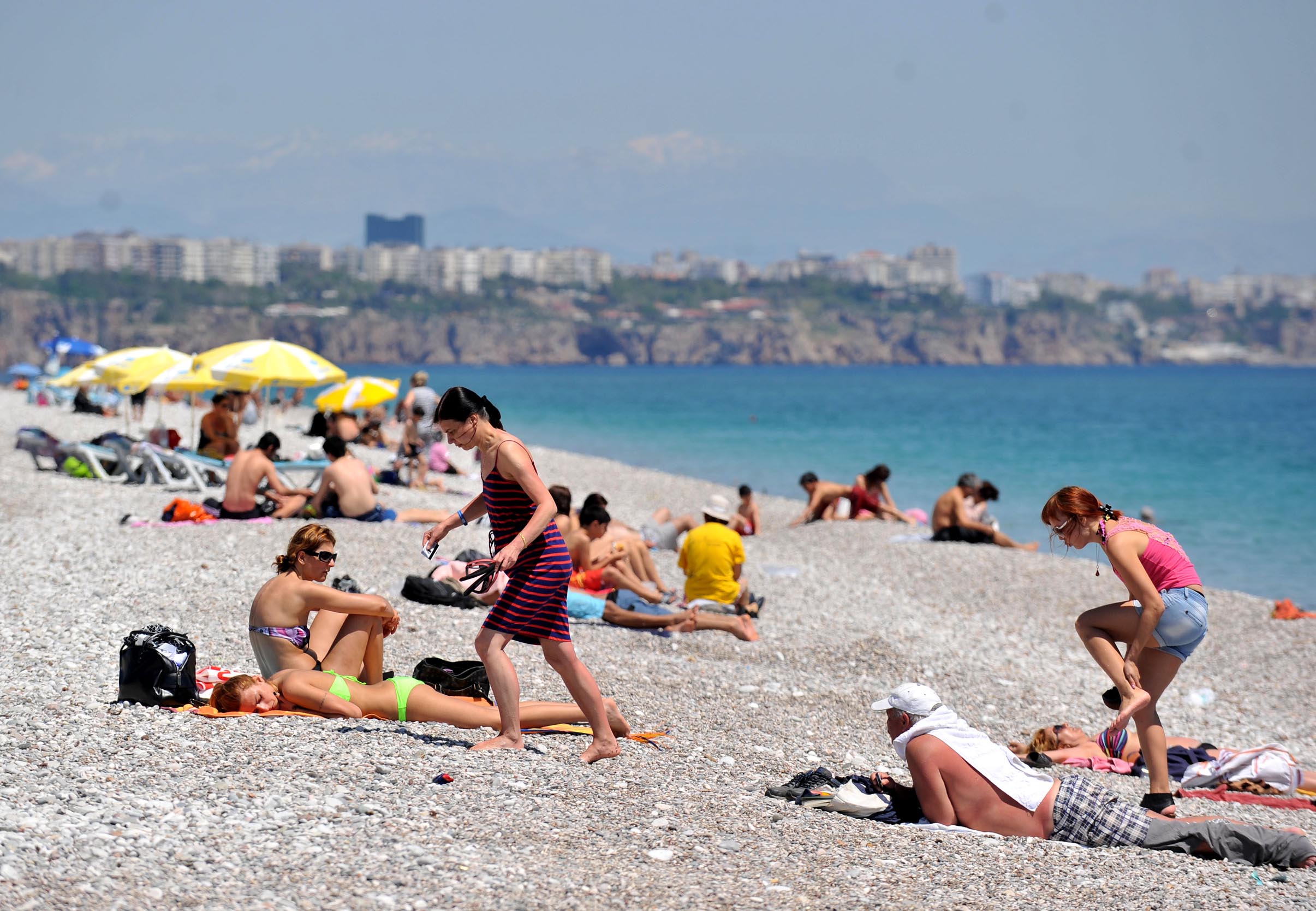 Antalyada sıcak hava