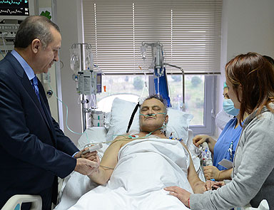 Erdoğan, Ergin Saygunu ziyaret etti