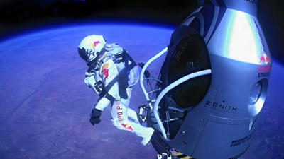 Felix Baumgartner yarım dakika süpersonik olmuş