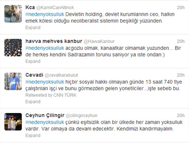 Neden Yoksulluk Twitterda yanıt arıyor