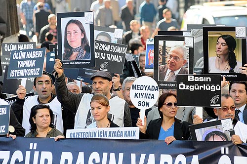 Gazetecilere Özgürlük eylemi