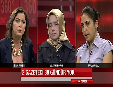 Rehin gazetecilerin eşleri isyan etti