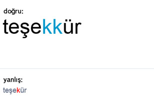 En sık tekrarlanan yazım hataları