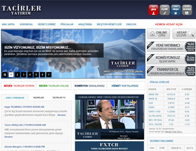 Tacirler Yatırım Forex Piyasasında