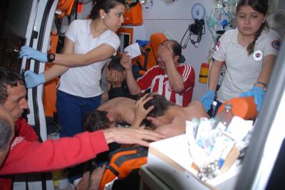 Polis taraftarlara biber gazıyla müdahale etti