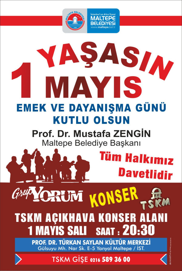 Grup Yorumdan 1 Mayısta ücretsiz halk konseri