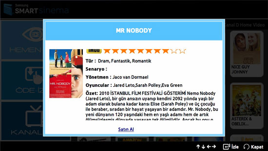 Kanal D Home Video filmleri Samsung Smart TVde