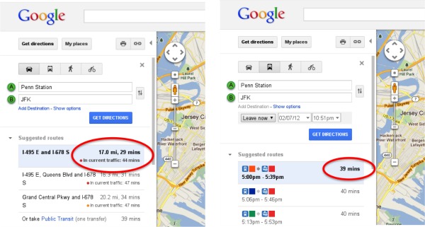 Google Mapste gerçek zamanlı trafik bilgisi