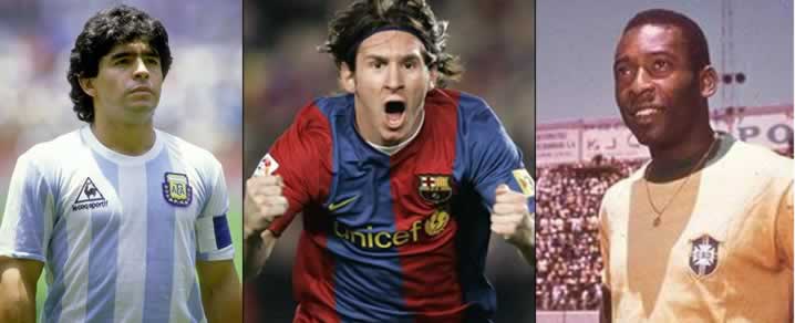 Messi, Pele ile Maradonayı gerdi