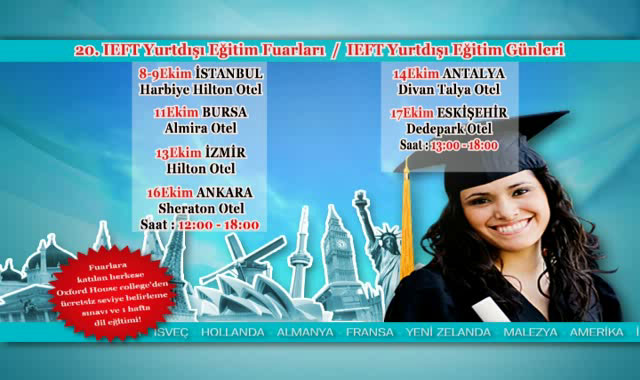 IEFT Yurt Dışı Eğitim fuarları başlıyor