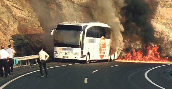 50 yolcu cayır cayır yanacaktı