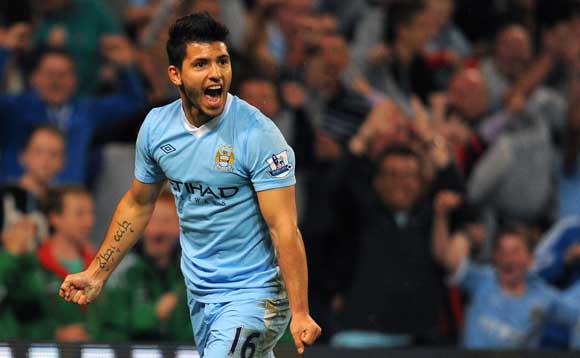 Manchester Cityde Aguero şov